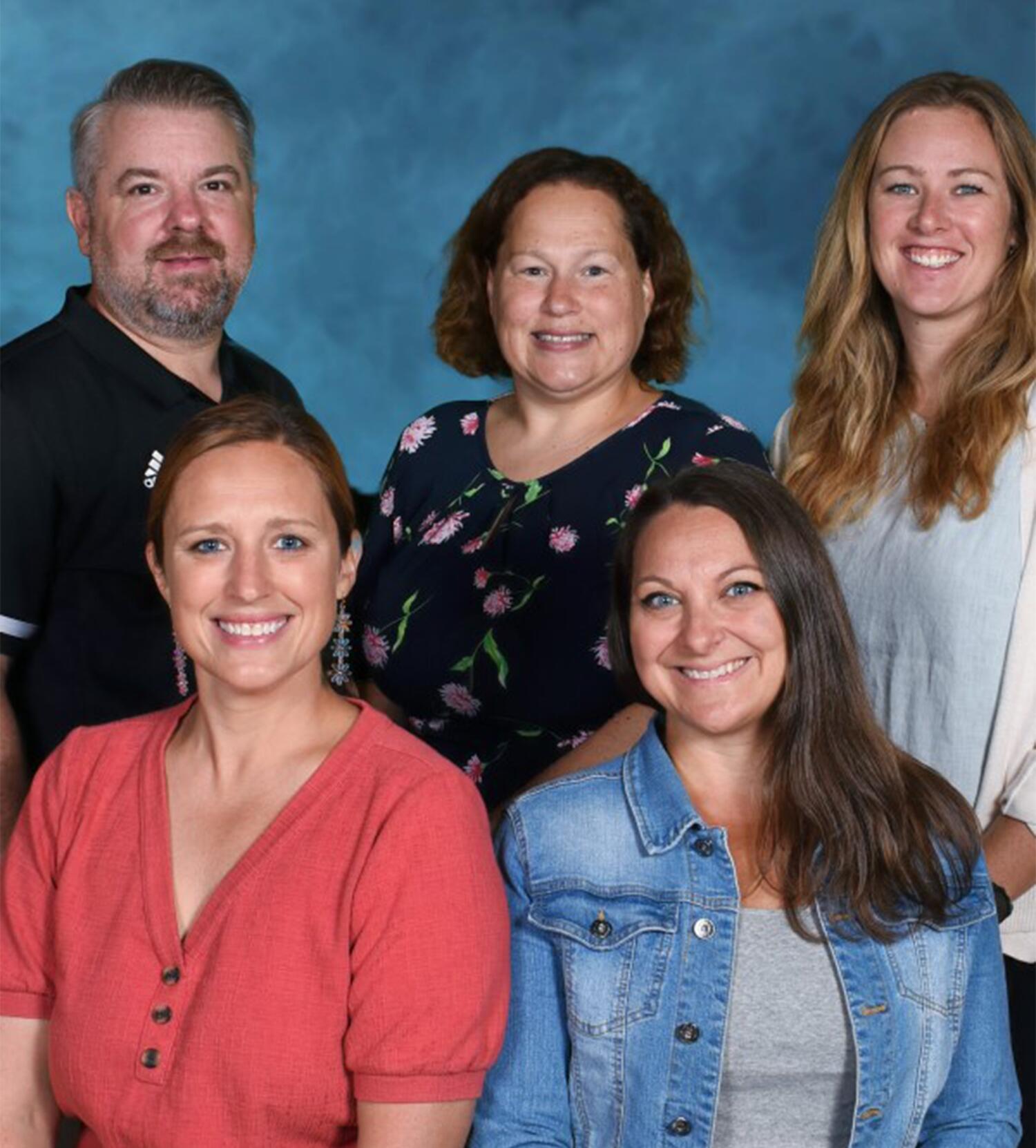 A photograph of all five Oyster River Middle School counselors.
