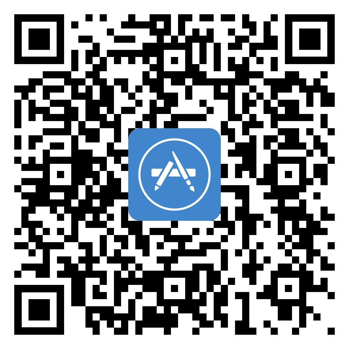 A QR code to direct users to download the ParentSquare application for iOS devices.