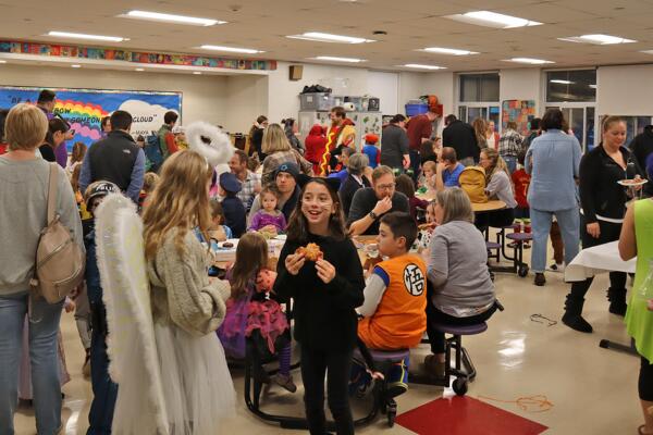 Mast Way students, families and community members during the 2023 Spooktacular event