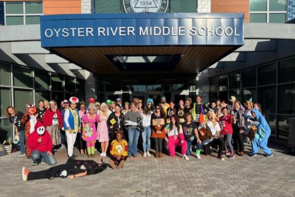 ORMS staff dressed in Halloween costumes