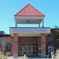 front entrance of Oyster River High School